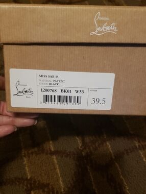 Christian Louboutin Black Patent Miss Sab 55 Pump Box